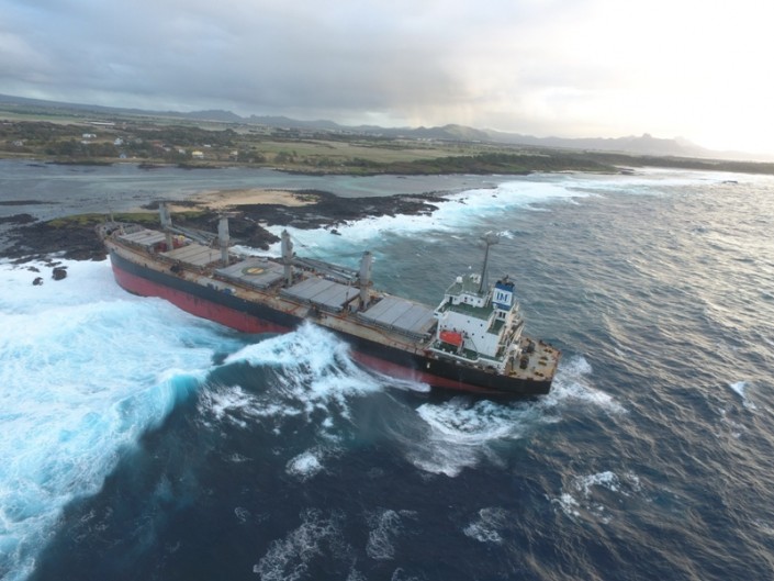 Five Oceans Salvage - MV BENITA aground off Le Bouchon, Mauritius